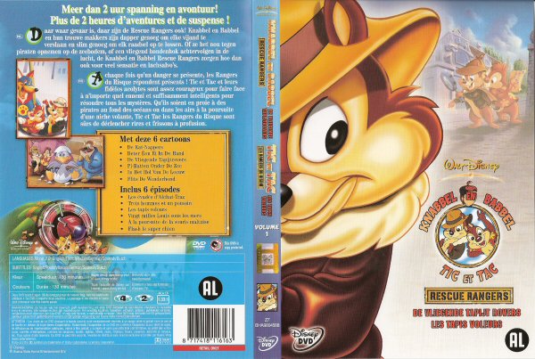 Knabbel en Babbel: Rescue Rangers - Volume 1: De Vliegende Tapijtrovers / Chip Knabbel en Babbel: Rescue Rangers - Volume 1: De Vliegende Tapijtrovers / Chip