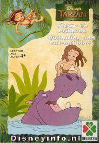 Front cover: Tarzan - Kleur- En Prikblok