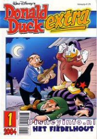 Front cover: Donald Duck Extra - 2004 - 01 - Het Fiedelhout