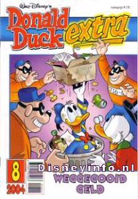 Front cover: Donald Duck Extra - 2004 - 08 - Weggegooid Geld