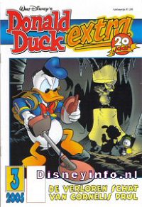 Front cover: Donald Duck Extra - 2005 - 03 - De Verloren Schat Van Cornelis Prul