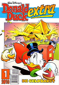 Front cover: Donald Duck Extra - 2010 - 01 - De Geldbarst