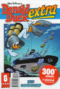 Front cover: Donald Duck Extra - 2009 - 08 - Het Goudschip