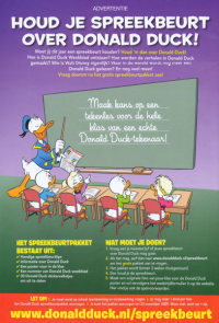 Back cover: Donald Duck Extra - 2009 - 10 - Net Als In De Film