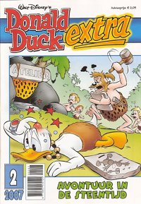 Front cover: Donald Duck Extra - 2007 - 02 - Avontuur In De Steentijd