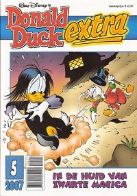 Front cover: Donald Duck Extra - 2007 - 05 - In De Huid Van Zwarte Magica