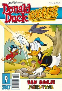 Front cover: Donald Duck Extra - 2007 - 09 - Een Dagje Survival