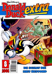 Front cover: Donald Duck Extra - 2008 - 08 - De Schat Die Niet Bestond