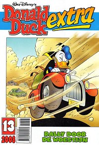 Front cover: Donald Duck Extra - 2008 - 13 - Rally Door De Woestijn