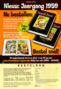 Back cover: Donald Duck Extra - 2009 - 05 - Noodlanding In De Woestijn