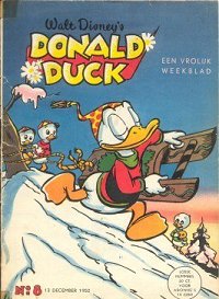 Front cover: Donald Duck - 1952 - Nr. 08