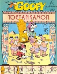 Front cover: Met Goofy De Geschiedenis In 4: Toetankamon