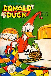 Front cover: Donald Duck - 1953 - Nr. 15