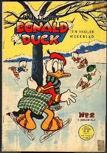 Front cover: Donald Duck - 1954 - Nr. 02