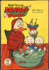 Front cover: Donald Duck - 1954 - Nr. 04