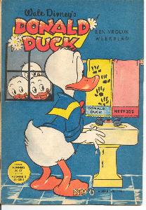 Front cover: Donald Duck - 1954 - Nr. 06