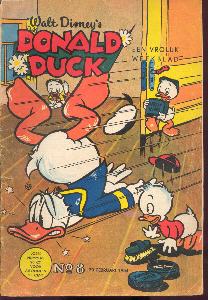 Front cover: Donald Duck - 1954 - Nr. 08