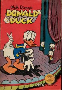 Front cover: Donald Duck - 1954 - Nr. 09