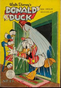 Front cover: Donald Duck - 1954 - Nr. 21