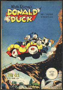 Front cover: Donald Duck - 1954 - Nr. 41