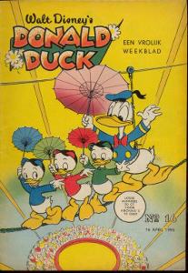 Front cover: Donald Duck - 1955 - Nr. 16