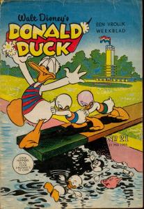 Front cover: Donald Duck - 1955 - Nr. 21