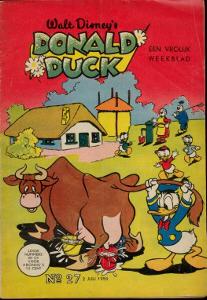 Front cover: Donald Duck - 1955 - Nr. 27