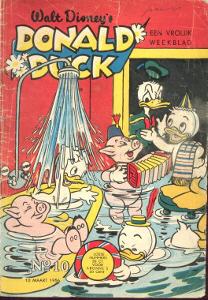 Front cover: Donald Duck - 1956 - Nr. 10