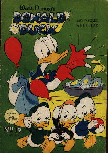 Front cover: Donald Duck - 1956 - Nr. 19