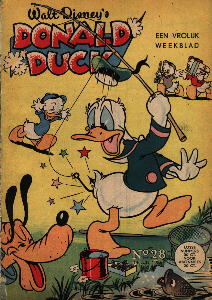 Front cover: Donald Duck - 1956 - Nr. 28