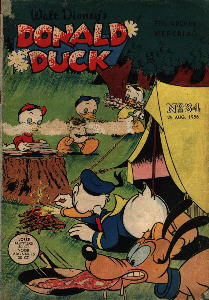 Front cover: Donald Duck - 1956 - Nr. 34