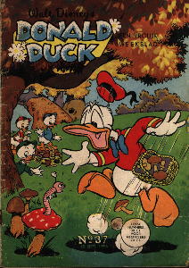 Front cover: Donald Duck - 1956 - Nr. 37