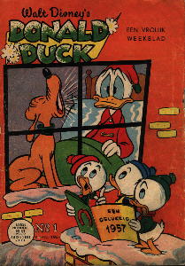 Front cover: Donald Duck - 1957 - Nr. 01