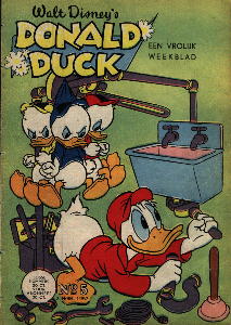 Front cover: Donald Duck - 1957 - Nr. 05