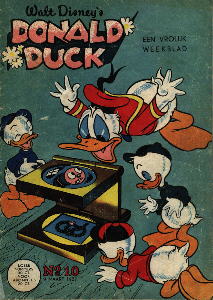 Front cover: Donald Duck - 1957 - Nr. 10