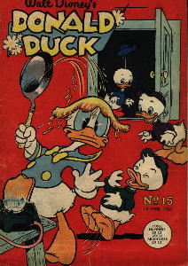 Front cover: Donald Duck - 1957 - Nr. 15