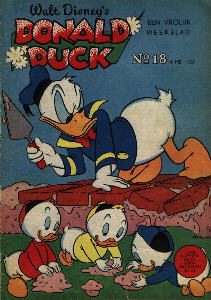 Front cover: Donald Duck - 1957 - Nr. 18