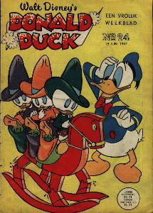 Front cover: Donald Duck - 1957 - Nr. 24