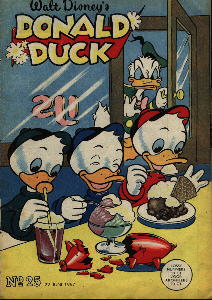 Front cover: Donald Duck - 1957 - Nr. 25