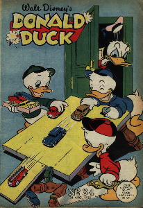 Front cover: Donald Duck - 1957 - Nr. 34