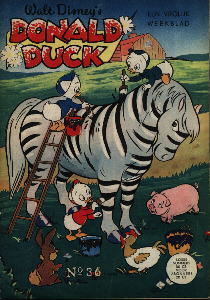 Front cover: Donald Duck - 1957 - Nr. 36