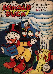 Front cover: Donald Duck - 1958 - Nr. 01