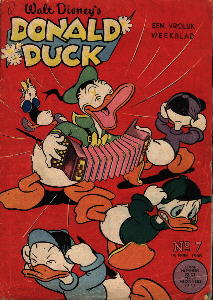 Front cover: Donald Duck - 1958 - Nr. 07