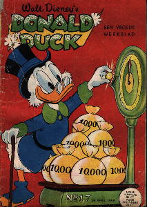 Front cover: Donald Duck - 1958 - Nr. 17