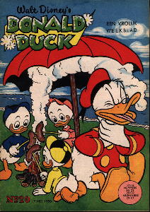 Front cover: Donald Duck - 1958 - Nr. 20