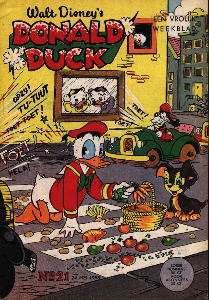 Front cover: Donald Duck - 1958 - Nr. 21