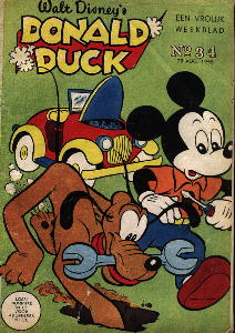 Front cover: Donald Duck - 1958 - Nr. 34