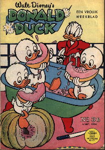 Front cover: Donald Duck - 1958 - Nr. 36