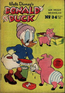 Front cover: Donald Duck - 1959 - Nr. 34