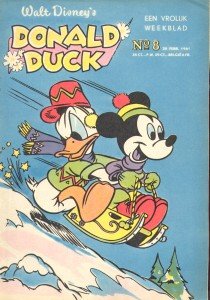 Front cover: Donald Duck - 1961 - Nr. 08